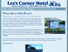 Tablet Screenshot of leescornermotel.com